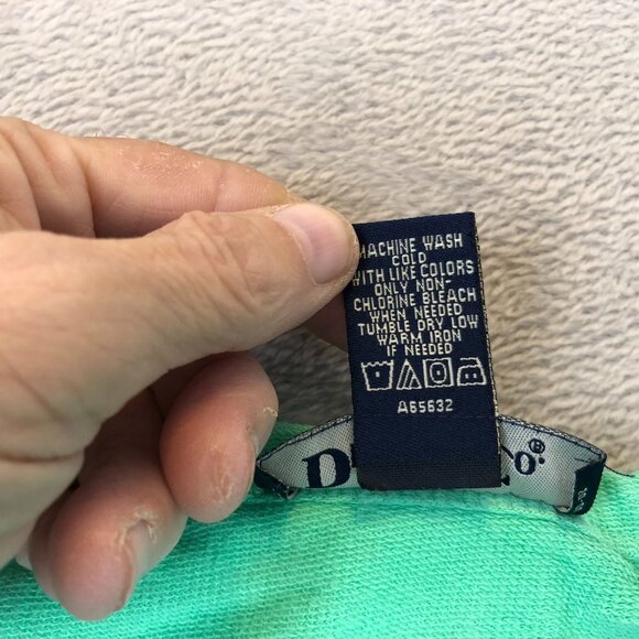 Denim & Co. Womens Blouse Large Button Front Green Snap Shirt Long Sleeve Casual - Picture 6 of 10